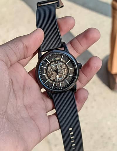 EMPORIO ARMANI Skelton watch