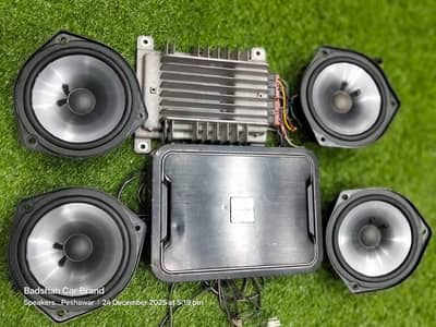 BOSE Amplifier + Alpine Under Seat Woofer + Car Speakers 