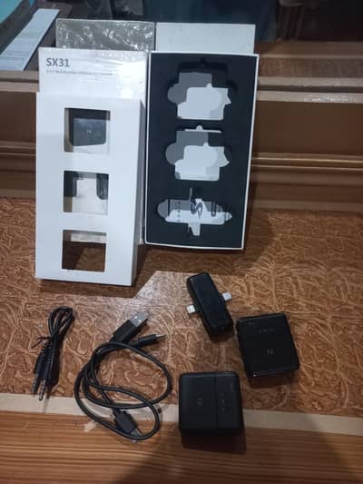SX31 3 in one Multi-Function Wireless Microphone | 2.4G| Vlogging