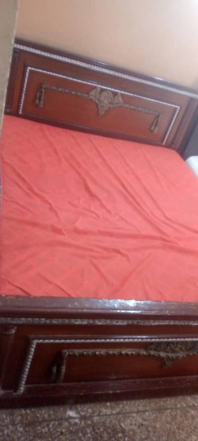 double bed with new matteress