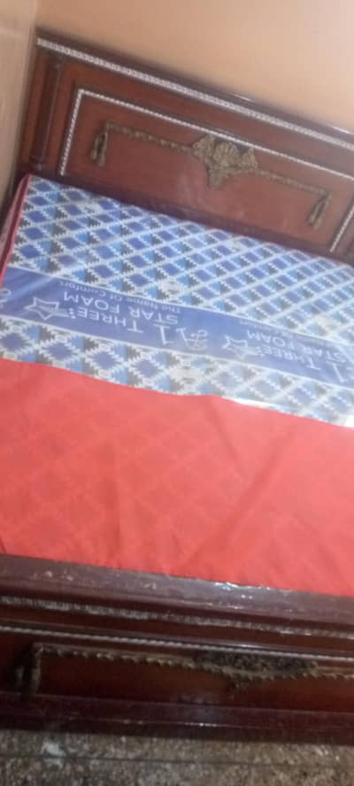 double bed with new matteress