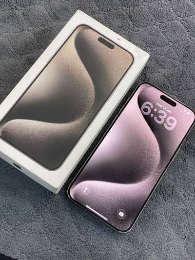 15 promax pta approved 256 GB silver taitanium