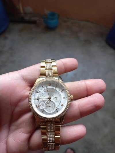 Original Michael Kors MK 6613 Gold Watch – Excellent Condition