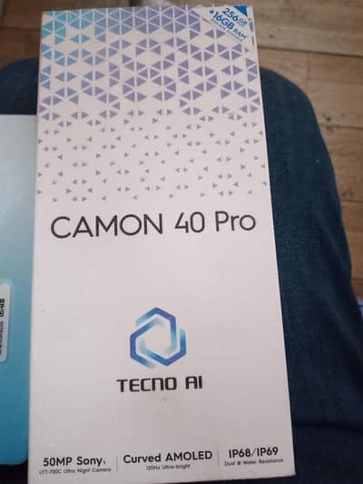Tecno. cmon 40pro 256gb pata approvid