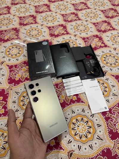 Samsung S24 Ultra Just box Open condition oficially PTA 12/256Gb.