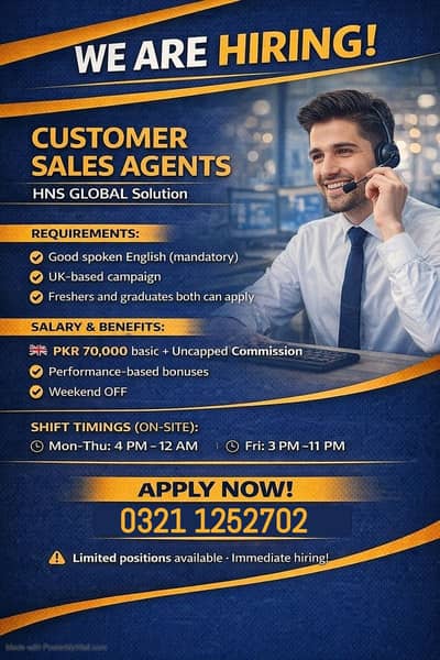 Exciting Opportunity: Customer Sales Agents Wanted for UK Campaign
