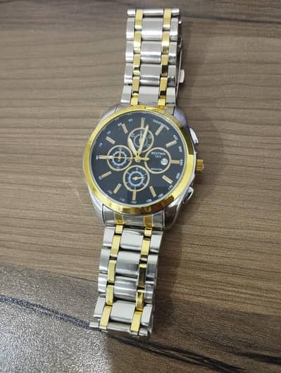 Bestwin Two-tone Stainless Steel Chronograph Men's Watch