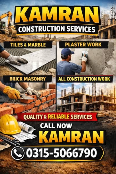 Best Construction Services – Tiles, Marble, Masonry