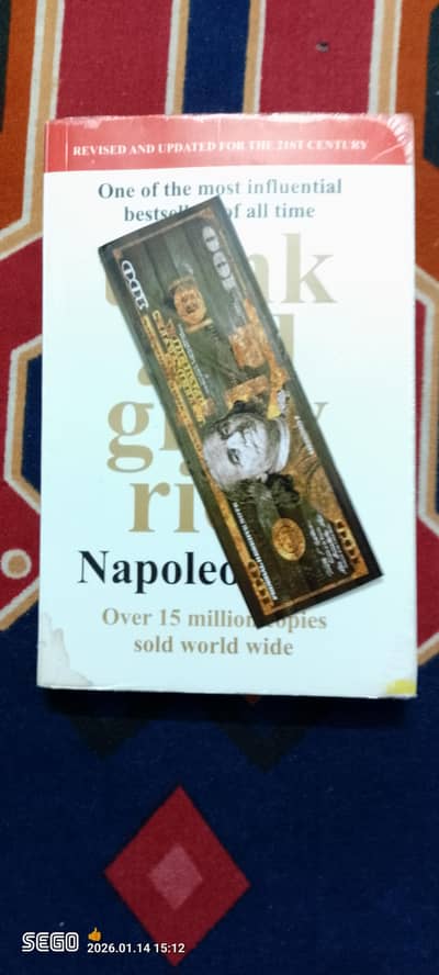 Think and grow rich book with free bookmark