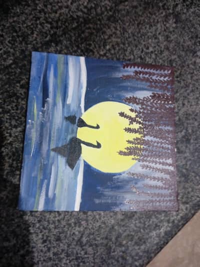  swan this that beautiful painting forr rising tha sun