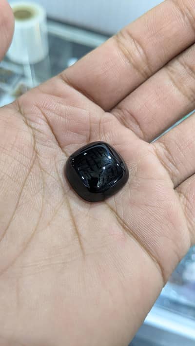 Irani black akik mashallah natural with certificate