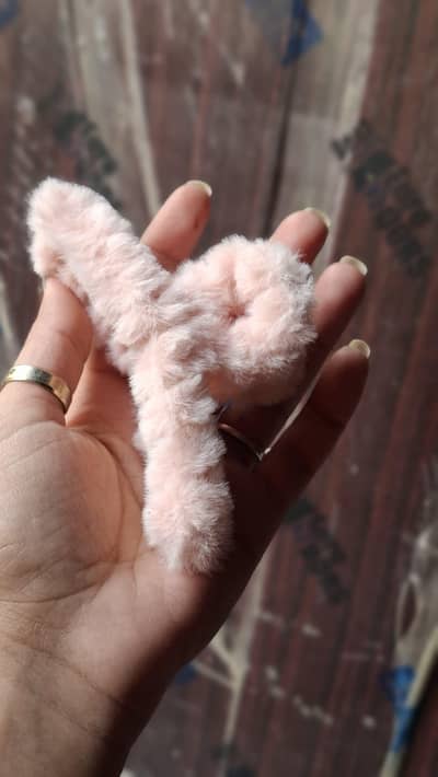 Plush Hair Clips - Different Colors Available