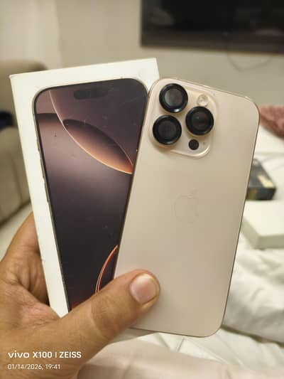 iPhone 16 Pro | Desert Titanium | 100% Battery Health | Like New