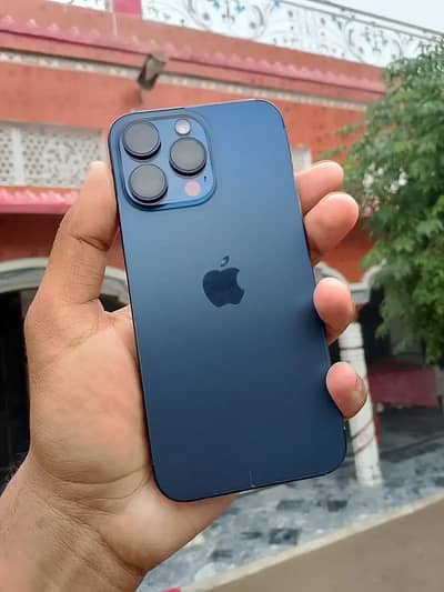 Iphone 15pro max blue titanium jv 256gb with box