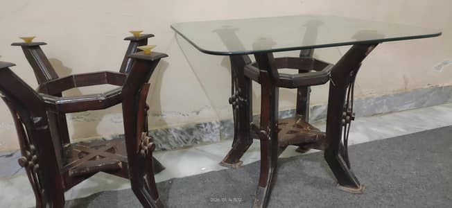 Dining Table & 2 Small Tables