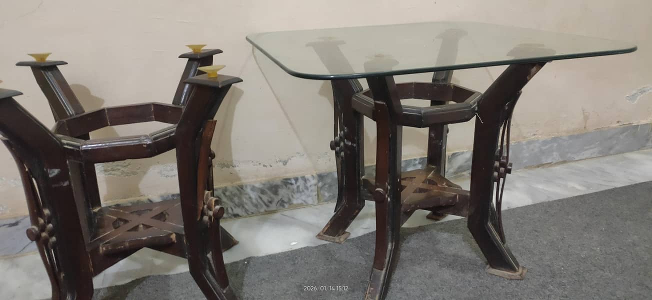 Dining Table & 2 Small Tables 0