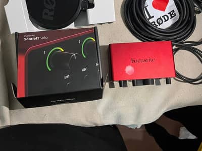 focusrite scarlet solo 4th Gen - Studio USB audio interface |Used,