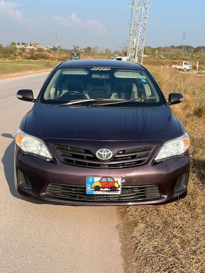 Toyota Corolla GLi 2012 – red wine color, Excellent Condition