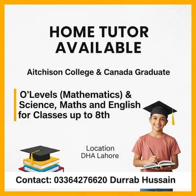 Home Tutor for O’Levels Maths & Science