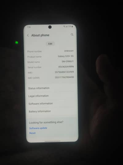 Samsung s20plus PTA puch only eSiM . PTA .