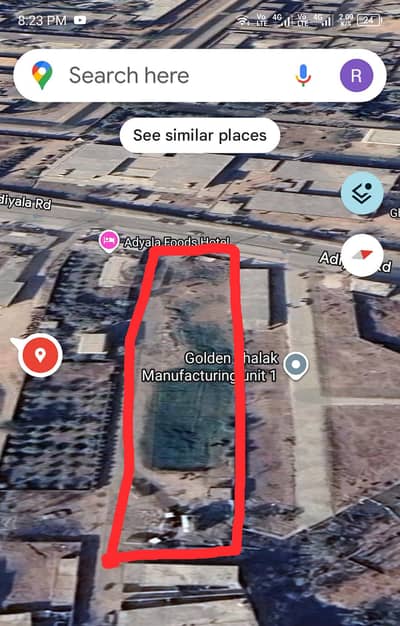 4 Kanal Commercial +residential plot on main Adialaroad Rawalpindi