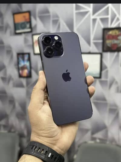 14 pro mx deep purpl All ok fone watrpac