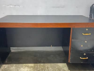 Wooden Office Executive Desk with 3 Drawers