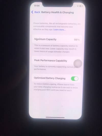 Battery health? 98  03413092723