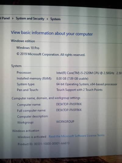 LENOVO LAPTOP FOR SALE