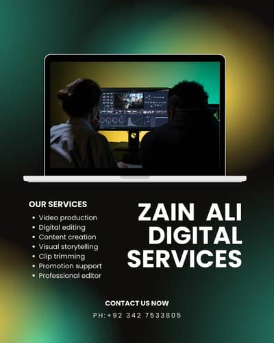 Zain Ali graphic designing and video editing