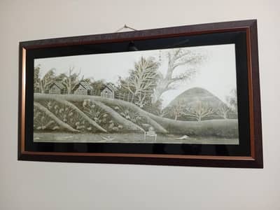 Large Size Rural Landscape Wall Frame (38×20) Inch
