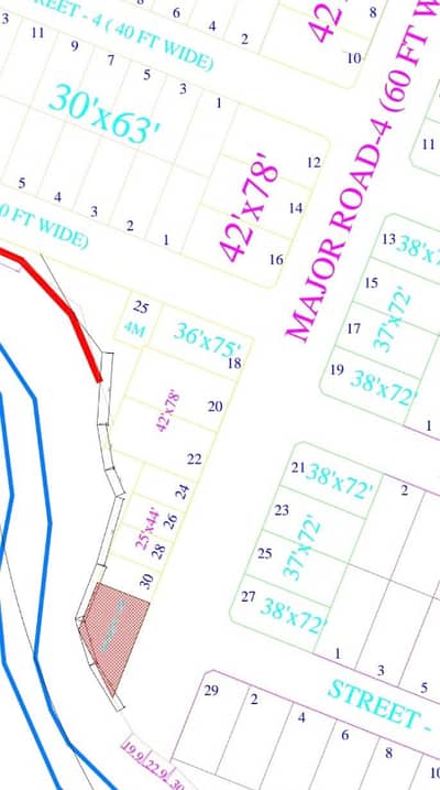 New City, Block-H, 60ft Road 4 Marla Plot