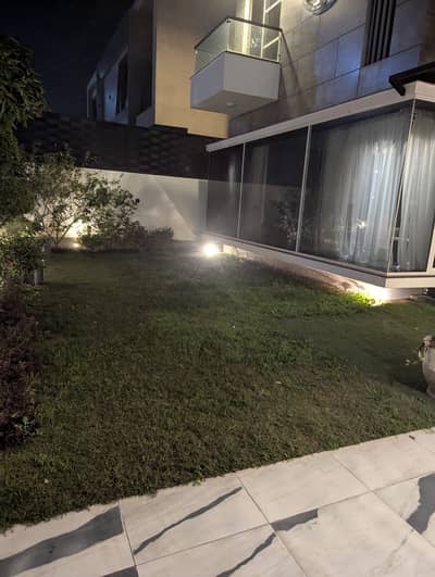 1 Kanal brand new luxury furnished house available for sale in Ayesha Block Abdullah Gardens Canal Road fsd.