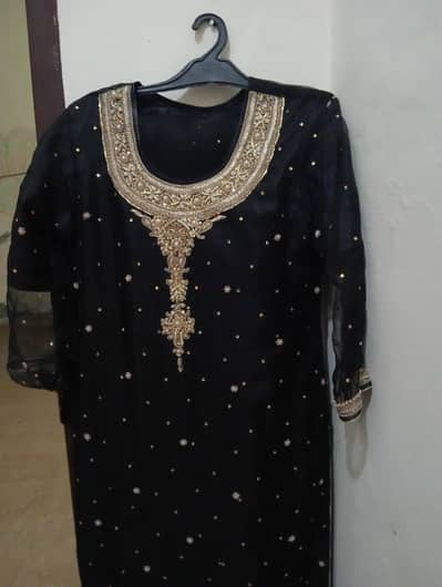 net shirt with raw silk trouser