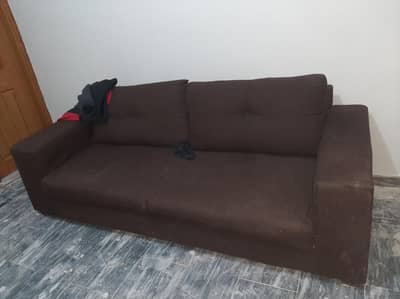 Decent brown 7 seater sofa set urgent sale