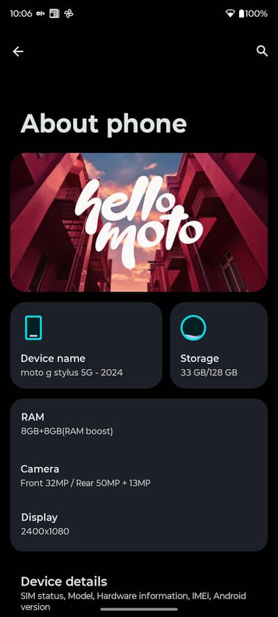 MOTOROLA G STYLUS 204 RAM 8+8+/128 SALE AND EXCHANGE POSSIBLE