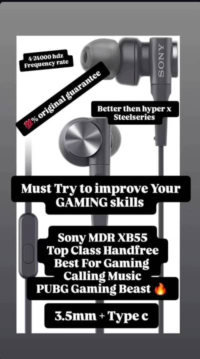 Sony MDR xb55ap Original Guarantee