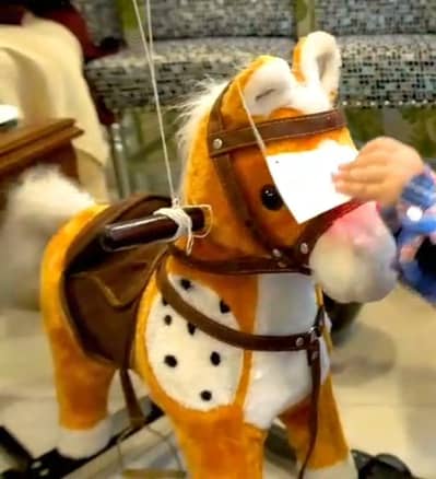 Ride-On Plush Horse Toy (Brand New)