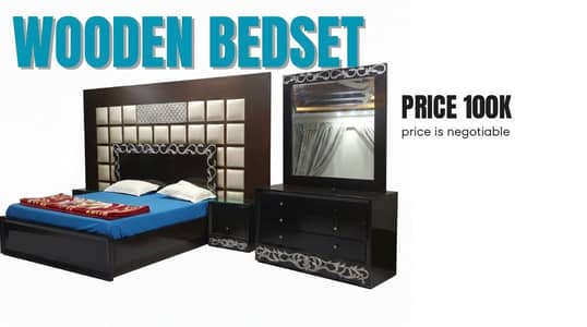 Wooden Bedset
