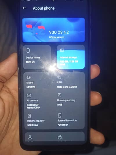 vgotel new 26 complete saman 10/10 condition 8/128gb