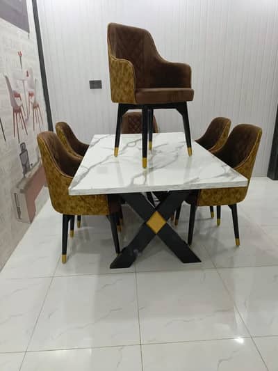 Dining Table//6 Chairs 4 Chairs & 8 Chairs Dining//Solid Wooden Dining