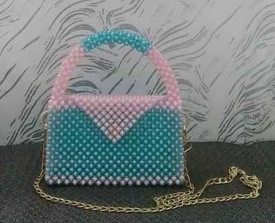 Fancy beads bags hand bag like a clutch bags