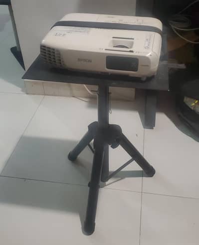 Epson Projector With Stand & Hashmo 92 inch Screen for sale