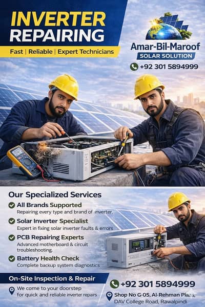 Solar Inverter Repairing & Maintenance | Expert Lab & Home Service