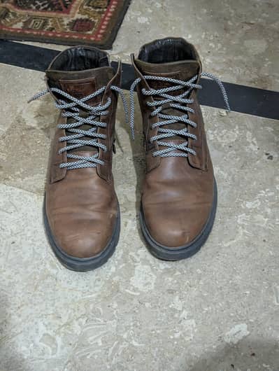 High Quality leather chunky boots 10/10 condition