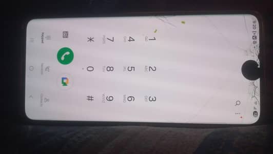 glass and back crack