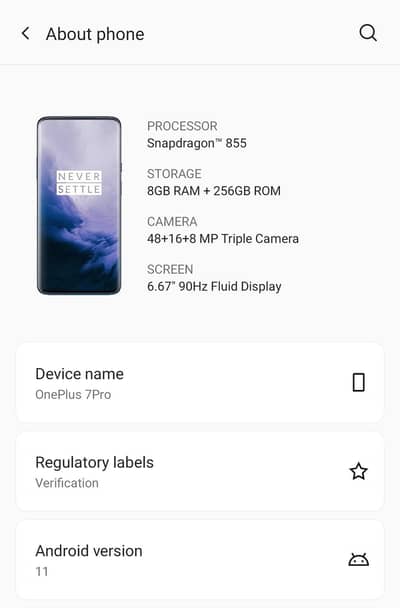 OnePlus 7 pro  |  8GB-256GB  | Dual sim