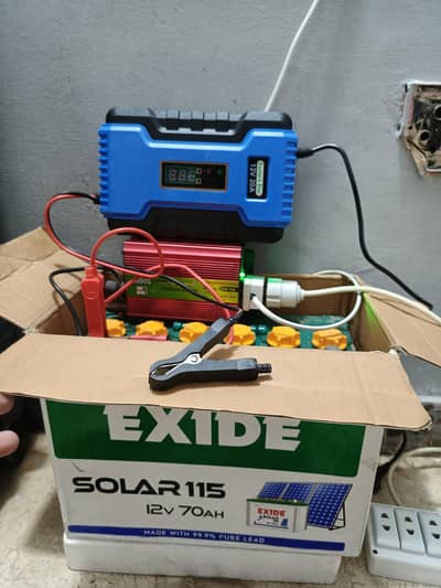 Battery 115 + Charger 20A + Converter set for sale