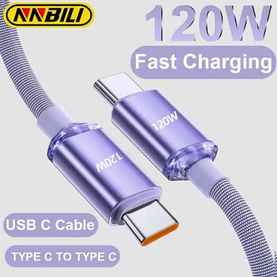 NNBILI NEW 120W USBA TO TYPE C TO USBC CABEL FOR I PHONE 15-16-17