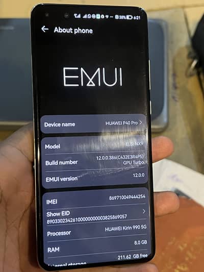 Huawei P40 Pro PTA 08/256